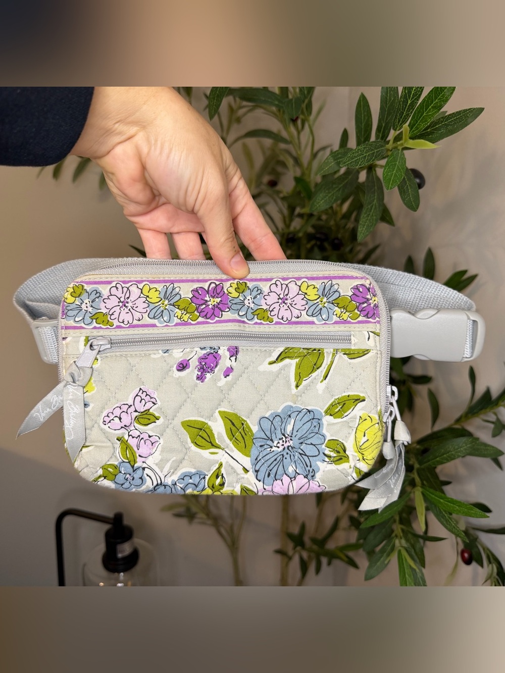 Vera Bradley belt bag / fanny pack - retired "Watercolor" floral pattern